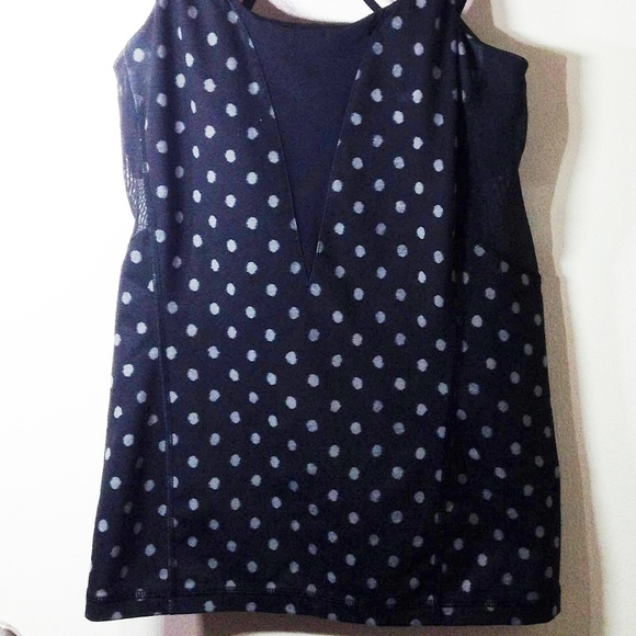 LuLulemon Mesh Polka Dot Tank - Picture 1 of 5